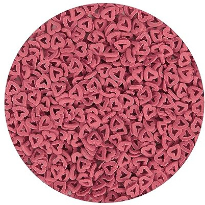 BrandNewCake® Rote Herz-Konfetti 500g - Streusel - Sprinkles - Kuchen-Dekoration