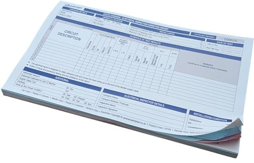 Static Caravan – Electrical Inspection Certificate Forms