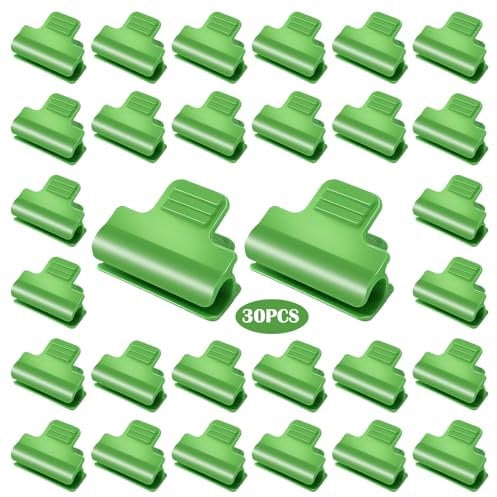 30Pcs Greenhouse Clamps,Garden Hoops Clips,Film Row Cover Netting Tunnel Hoop Clip for Fixing Plant Cover Greenhouse Plastic Sheeting Film Row Cover Garden Net,Frame Shading Net Rod Clip
