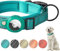Boloshine AirTag Hundehalsband, Verstellbares Reflektierend Halsband Hund, Integriertes Apple Air Tag Hundehalsband Weich Gepolstertes für Große Mittelgroße Kleine Hunde (Cyan, L)