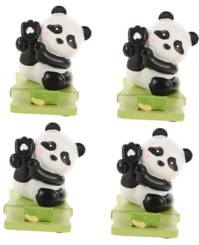 Artibetter 4stücke Panda Handyhalterung Niedliches Design Stabiler Schreibtischständer Für Handys Und Tablets Dekorative Panda-Figur Für