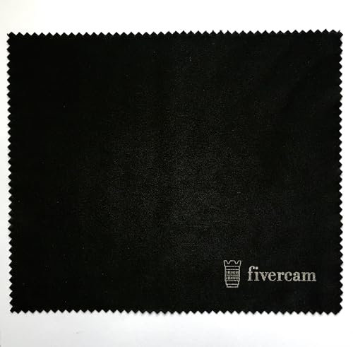 Fivercam – Black Microfiber Cleaning Cloth for Lenses & Eyeglasses