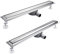 Kasloglow Duschrinne 100 cm Komplettset, Edelstahl Ablaufrinne, Extra flache befliesbare Duschrinne mit Haarsieb, Geruchsstop und 360° Drehbar Siphon - Länge 50-120cm für bodenebene Duschen