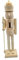 rockible DIY Blank Unpainted Nutcracker Christmas DIY Nutcracker Figure Paint Your Own Mini Wooden Nutcracker Figure, C