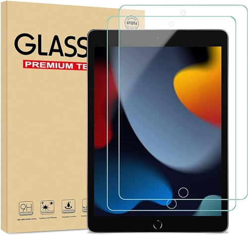 PROTech [2 Pack] Tempered Glass Screen Protector For iPad 10.2 9th 8th 7th Generation 2021/2020/2019 (3)
