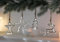 Dekoleidenschaft 4X Dekohänger Silber aus Aluminium im Antik Design, Weihnachtsbaumschmuck, Christbaumschmuck