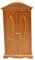 Grtheenumb Puppenschrank, Puppengarderobe, 1:12 Simulation Simulation Holz Vintage Puppenschrank, 6,3 x 3,3 x 1,5 Miniture House Möbel für Mini Künstliche DIY -Puppenhauszubehör, Minitor House Möbel
