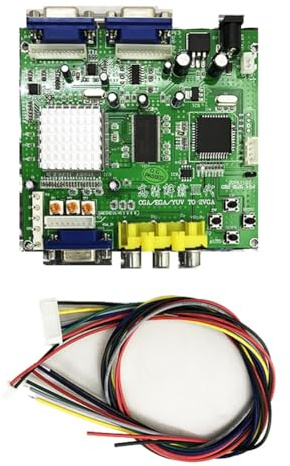 Lmzzdld NEW Game RGB/CGA//YUV to VGA HD Video Converter Board HD9800/GBS8200 Hot Green Board for CRT LCD PDP Monitor