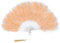 PATIKIL 1920s Vintage Marabou Feather Fan, Flapper Hand Fan Folding Handheld Fan for Costume Party Dancing Wedding Show Tea Decoration, Apricot