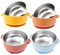 MENIBBLER 4 Pack Stainless Steel Baby Bowls with Suction Removable Silicone Toddler Suction Bowl Nonslip Infants Food Bowl Anti-Scald Snack Containers for Babies Toddlers Kids Feeding