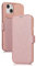 Custodia in pelle flip con protezione per fotocamera scorrevole per iPhone 14, 13, 12, 11 Pro Max, 7, 8, 14 Plus, X, XS, Max, XR, con slot per schede e supporto posteriore, rosa, per iPhone 14 Plus.