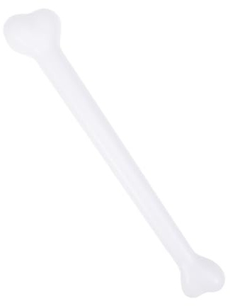 LIGIGWASH Os D’Homme Préhistorique en Plastique Blanc pour Fête Costumée | Accessoire Décoratif, Style Homme des Cavernes, Ambiance Halloween, Jeu de Déguisement, Décoration de Bar, Fourniture Festive