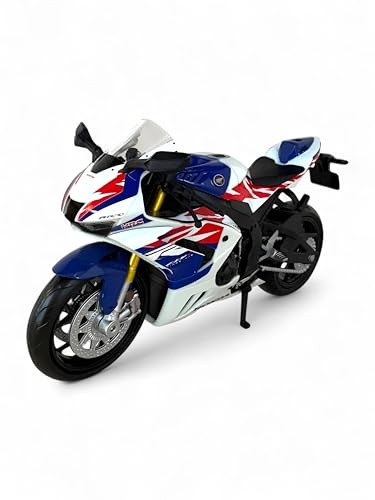 Easy Toys Modellino Moto Compatibile Con Honda CBR 1000 RR - Modellini Moto In Scala 1:12 Con Cavalletto - Model Kit Giocattolo - Modellismo Statico da Collezione (Bianco)
