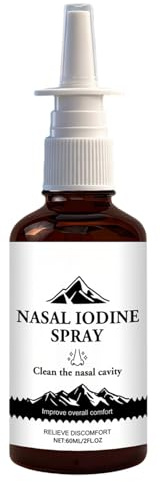 Nasenspray 60ml Klarer Sprühnebel Für Die Nase | Spray zur Linderung von Nasenjuckreiz Für Unterwegs, Reisen, Büro & Alltag