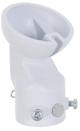 Healvian Adaptador Para Ventilador De Techo Inclinado 45° Blanco | Blanco Y Acero, ÁNgulos De Hasta 45°, Abovedado, Techos Planos, 1 X Adaptador Inclinado