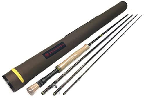 Redington Path Fly Angelrute mit Rohr, 4 Stück, mittelschnelle Aktion, Süßwasser-Fliegenrute, inklusive Etui, 2,7 m