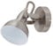 BRILONER – Wandlampe, Wandstrahler mit dreh-und schwenkbarem Spot im retro / vintage Design, Wandleuchte, Metall, E14, Satin-weiß
