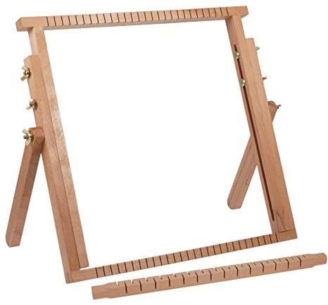 Milward - Telaio da tessitura Estensibile. In legno di faggio, 40 x 40 – 61 cm., legno, 40x40-61cm