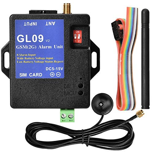 Sonew GL09 Commande de à Piles à 8 canaux Systèmes d'alarme Alerte SMS Sécurité entrepôt Protection Système de sécurité Domestique