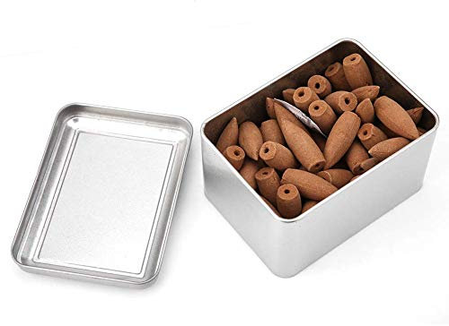 Hztyyier 50pcs Räucherkegel, Rückfluss Weihrauch Kegel natürliches Sandelholz Rückfluss Weihrauch für Hauptmeditations Aromatherapie(#4)