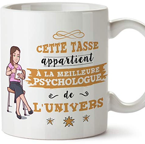 Mugffins Mug/Tasse Psychologue (Meilleur de l'univers) - Idées Cadeaux Drôles Psychologie