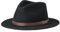 Brixton Unisex-Erwachsene Messer Fedora Filzhut, Schwarz, SMALL