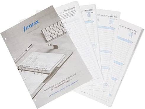 Filofax 2021 Terminplaner, A4, 1 Tag pro Seite, 5 Sprachen