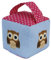 ADEPTNA 1 KG Cube Door Stopper with Handle – Owl Printed Decorative Patterned Square Cube Shaped Home Décor