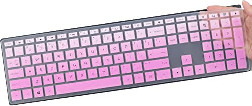 Keyboard Cover for HP Pavilion 23.8 24 27 All in One Desktop xa0020 xa0032 xa0013w xa0040 xa0050 xa0080 xa0014 0370Nd 0010Na 0076Hk |HP Pavilion Wireless Keyboard Combo 800 600-GPurple