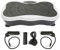 Plateforme Vibrante, pour Le Shaper de Corps Bureau Amincissant l'équipement de Forme Physique Oscillante Basic Fitness,Oscillante pour Perte de Poids équipement (53*32.5*12 cm (Noir + Blanc))