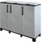 Art Plast Meuble poubelle pour tri sélectif en résine plastique pour extérieur et intérieur (3 conteneurs)