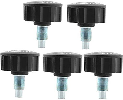 5Pcs M16 Klemmschrauben Heimtrainer Griff Knopf, Heimtrainer Ersatzteile Klemmschraube Fitness Klemmstift Federknopf Schnelle Demontage für Heimtrainer, Fahrräder, Kraftgeräte, Fitnessgeräte
