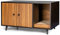 COSTWAY Cat Litter Box Enclosure, Hidden Kitty Washroom Toilet with Double Door Cabinet and Scratching Pad, Indoor Cats House Storage Cabinet