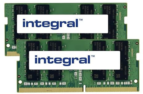 Integral CT2K8G4SFS824A-IN memoria 16 GB 2 x 8 GB DDR4 (16GB [2X8GB] LAPTOP RAM MODULE KIT DDR4 2400MHZ PC4-19200 UNBUFFERED NON-ECC SODIMM 1.2V 1GX8 CL17 INTEGRAL)