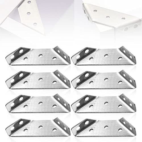 SPORTARC 4 Stück/8 Stück Trapezform-Winkelhalterungen, Edelstahl-Eckstreben, Möbelverschluss, Gelenk-Eckverbinder für Regal, Schrank, Tisch, Stuhl