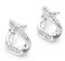 C.Paravano Ohrringe Creolen Silber 925 mit Kristall | Klein Silber Creolen | Hypoallergen Ohrringe | Schmuck Geschenke für Frauen