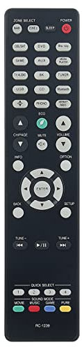 RC-1239 Replace Remote Control Compatible with Denon Integrated AV Receiver AVR-X2700H AVR-X3700H AVR-S960H AVRX2700H AVRX3700H AVRS960H Audio/Video Receiver