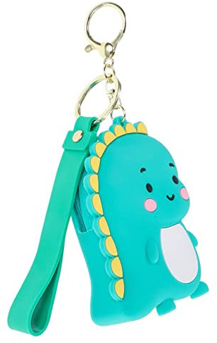Cabilock Kleines Dinosaurier-geldbörse Schlüsselanhänger Für Frauen Cartoon-anhänger Süßer Schlüssel Handtaschenanhänger Schlüsselbund Kleiner Geldbeutel Reisen Rucksack Kieselgel