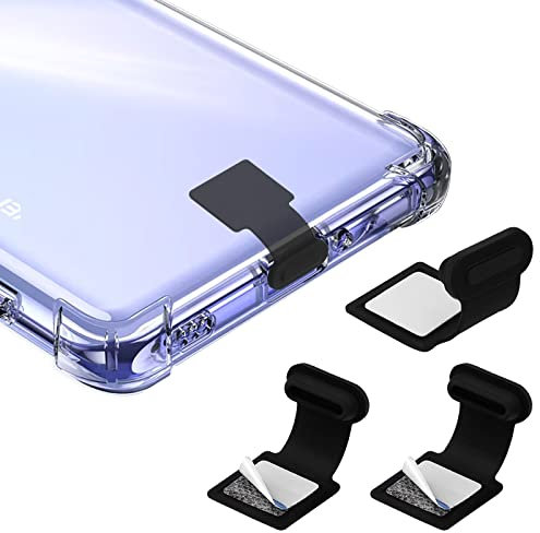 Molain 3 Stück USB C Schutzkappe, Typ C Staubschutz Typ C Staubstecker USB Typ C Staubschutzkappen Anti Staub USB C Port Ladeschutzstopper mit Anti Verlust Klebeaufklebern Silikon Typ C Port Schutz