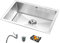 Fregadero De Acero Inoxidable Fregadero De Cocina Plateado con Escurridor Fregadero Grande De Un Solo Recipiente Fregaderos Bajo Encimera Fregaderos De Barra (Color : Silver, S : 80x44cm)