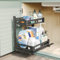 NETEL Under Sink Storage Organiser, 2 Tier Metal Under Sink Organiser Sliding with 4 Hooks,Under Sink Pull Out Storage,Kitchen Storage & Organisation,under sink organiser pull out