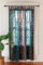 Ethinic Craft Hub indischer Vorhang Seidenvorhang Thema Patchwork Sari Bohemian Gypsy Vorhang Hippie Bohemian Vorhang Ethnische Wandbehang Vorhänge (Blau)