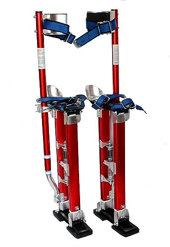 Langlebige Trockenbau-Stelzen, Aluminium-Werkzeug, Aluminiumlegierung, professionelle verstellbare Trockenbau-Stelzen, Arbeitsstelzen heben Werkzeugstelzen, Tragfähigkeit 100–150 kg, für Innendek