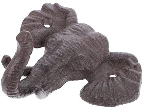 OFFSCH 1pc Elephant Cast Iron Hook Wall Mounted Clothing Coat Rack Key Hanger Retro Decor Rustic Hook Rustic Decor Animal Hooks Retro Hook Towel Hanger Jacket Hooks Vintage Wall Hook