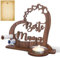 Kkluno Teelichthalter Muttertagsgeschenk für Mama - Holz Herz Dekoschild mit Spruch, Geschenk Mutter Geburtstag Muttertag Weihnachten, Beste Mama Geschenke von Tochter/Sohn