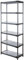 PROREGAL Kunststoffregal Grey Bear | Extra-Tall | HxBxT 220x80x46cm | Fachlast 120kg | Grau | Plastikregal Kellerregal Lagerregal Steckregal