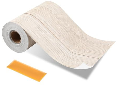 ztowoto BordüRe Selbstklebend, Selbstklebende BordüRe FüR WandräNder, TüRrahmen, Fensterrahmendekoration,TapetenbordüRe Selbstklebend FüR Badezimmer, KüChe, Wohnzimmerwand (Weißer Ahorn,1000 * 10 Cm)