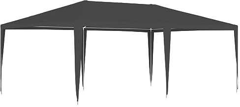 Rantry Gazebo Professionale 4x6 m Antracite 90 g/m², Gazebo da Giardino, Gazebo Ombrellone da Giardino Spiaggia Pesca Esterno Antivento per Arredo Giardino Terrazzo Ambienti Decorazione da Mobili