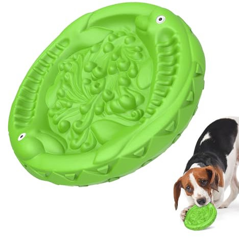 RUXAN Hundespielzeug Unzerstörbares für Aggressive Kauer Langsame Fütterung Hartes Hundespielzeug mit Milchgeschmack Naturkautschuk Interaktives Hundespielzeug für Mittlere/Große Hunde