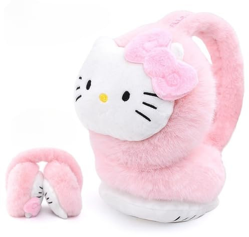 FEIFEI'S BOW Cache-oreilles Spider Elsa en polaire thermique pour enfants garçons et filles, chat, taille unique